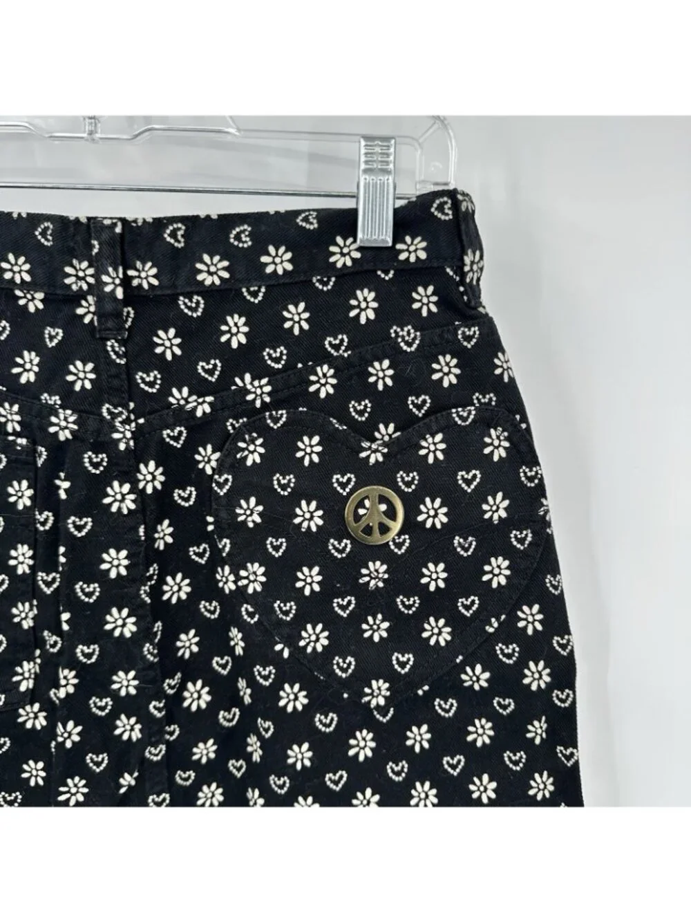 90s MOSCHINO DENIM jean skirt black SMALL coastal chic italian dolce vita retro